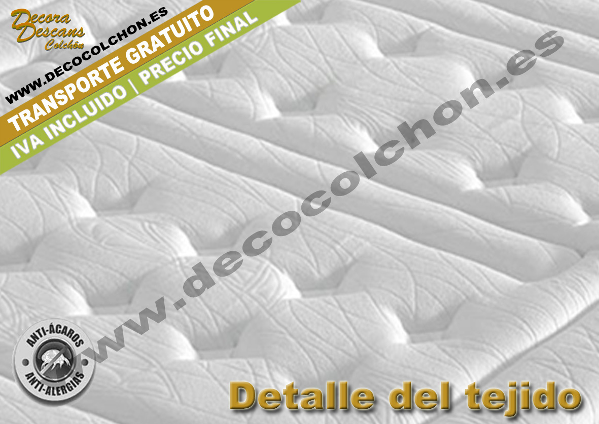 COLCHON VISCO-CARBONO-V5 tejido | viscoelastica enrollados www.decocolchon.es