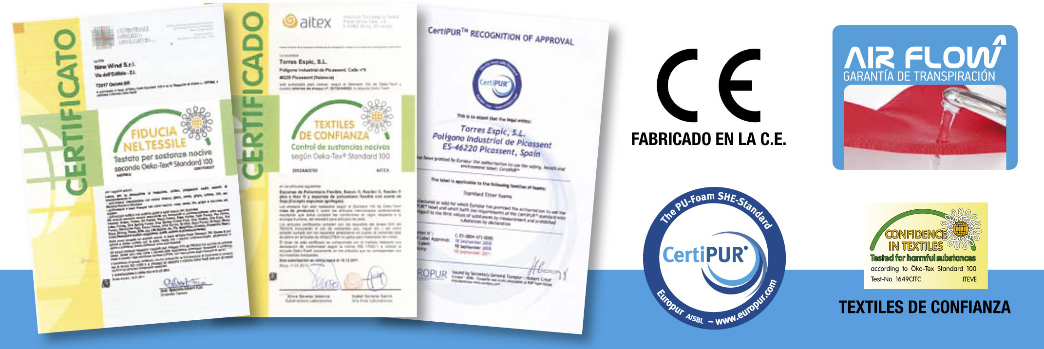 DECOCOLCHON certificados