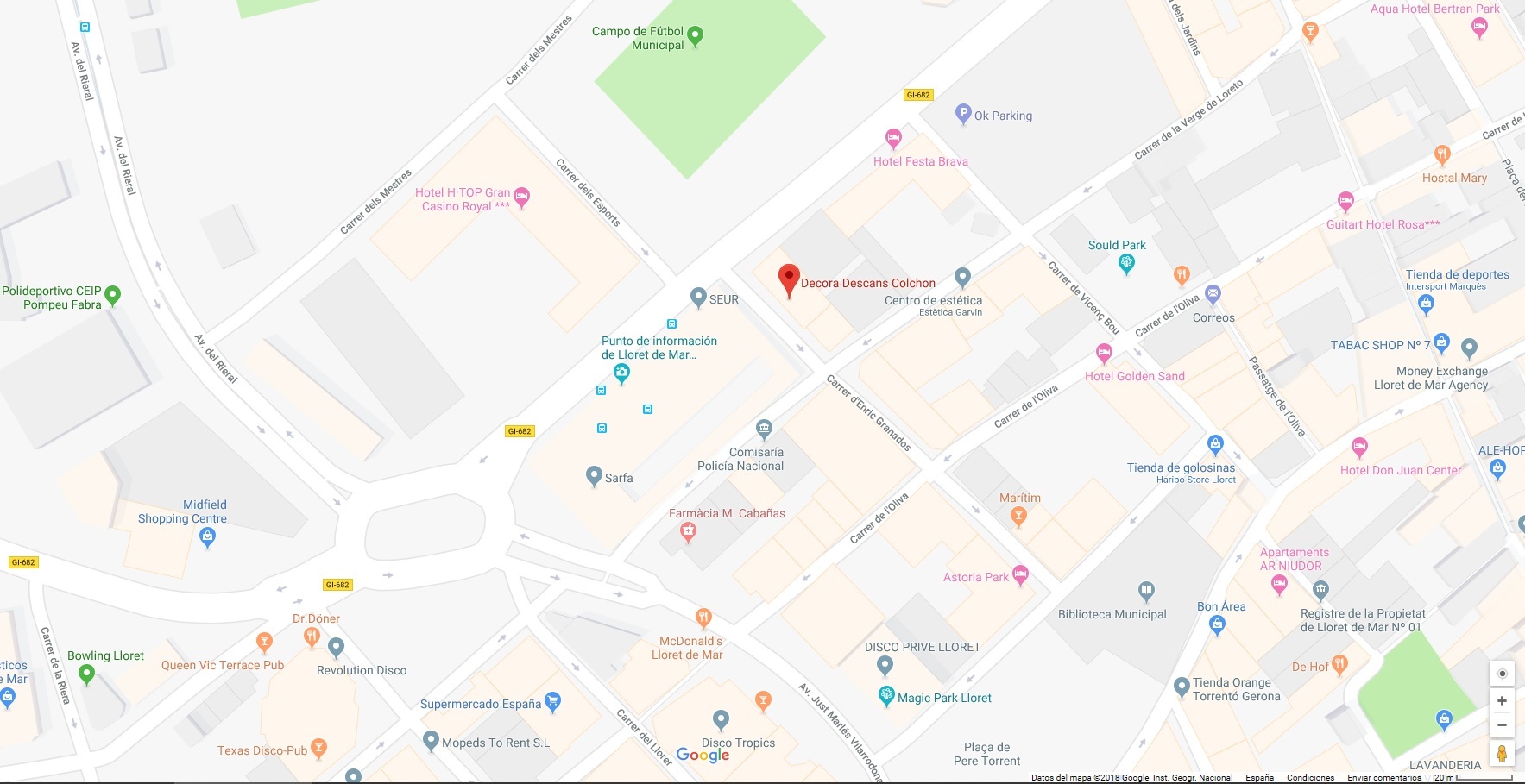 mapa_ubicacion COLCHONES LLORET - DECOCOLCHON